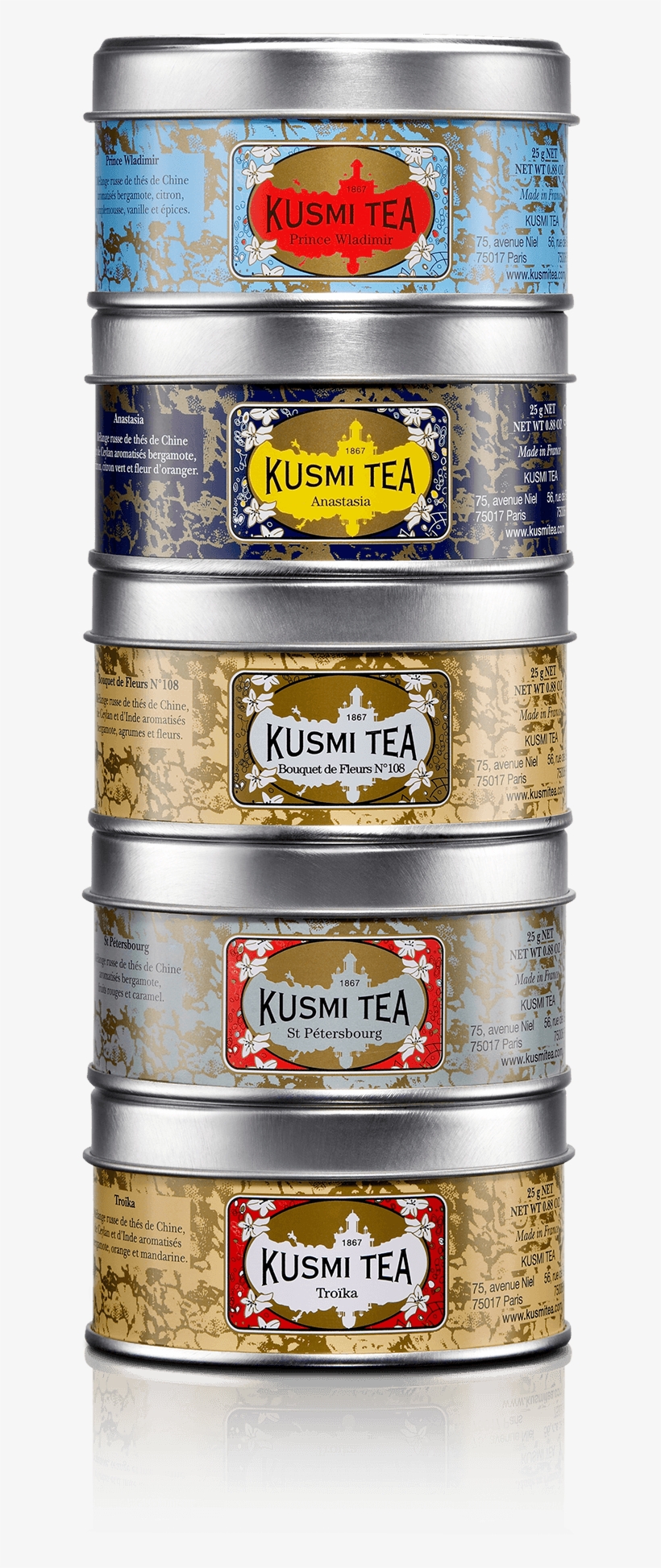 Kusmi Tea Russian Blends Tea Assortment - Mix, transparent png download
