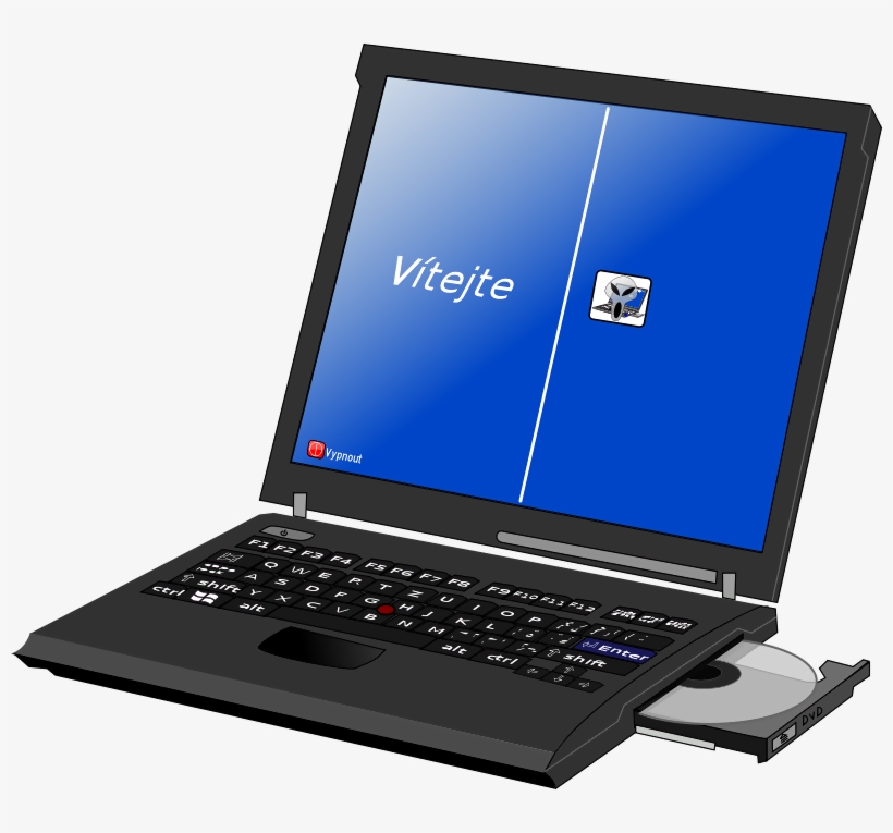 How To Set Use Laptop With Blue Screen Svg Vector, transparent png download