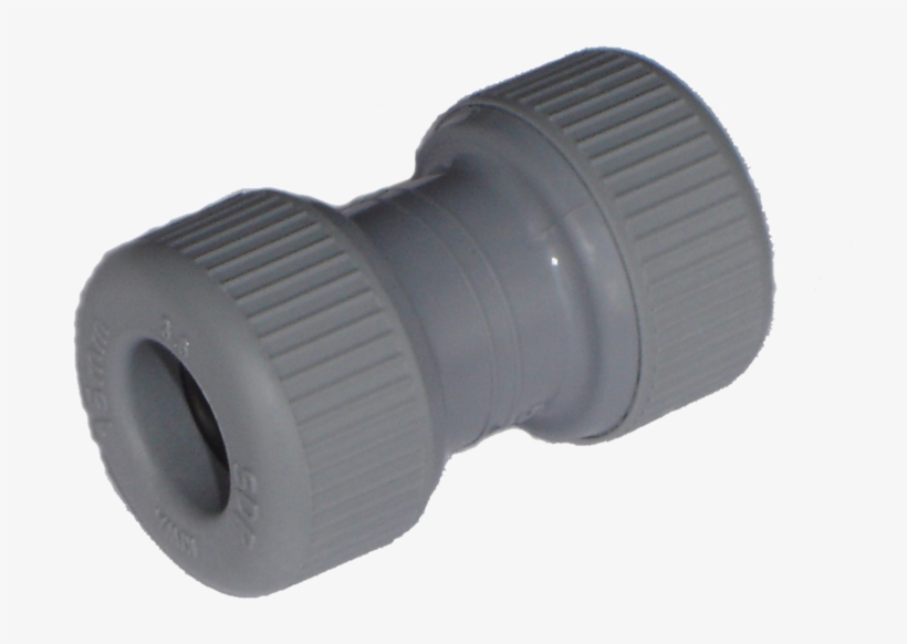 Pipeplus 15mm Grey Push-fit Coupler With Pipe Inserts - Pipe, transparent png download