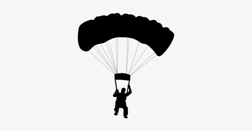 Transparent Parachute Silhouette Png, transparent png download
