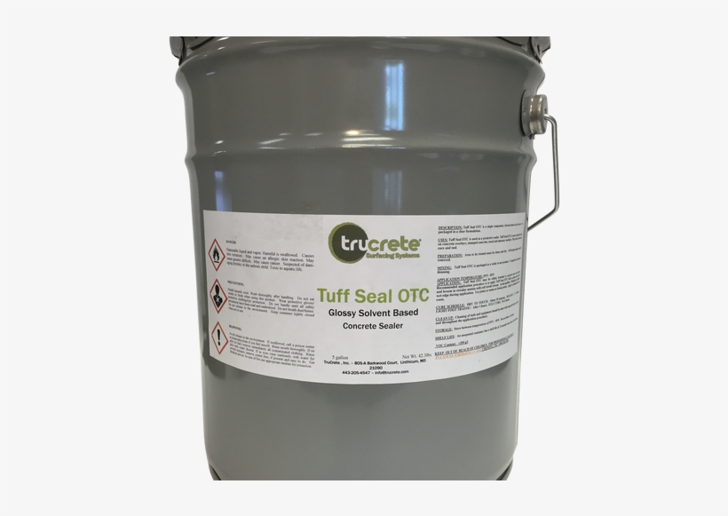 Tuff Seal™ Voc Compliant Solvent Based Acrylic Sealer - Concrete Sealer, transparent png download
