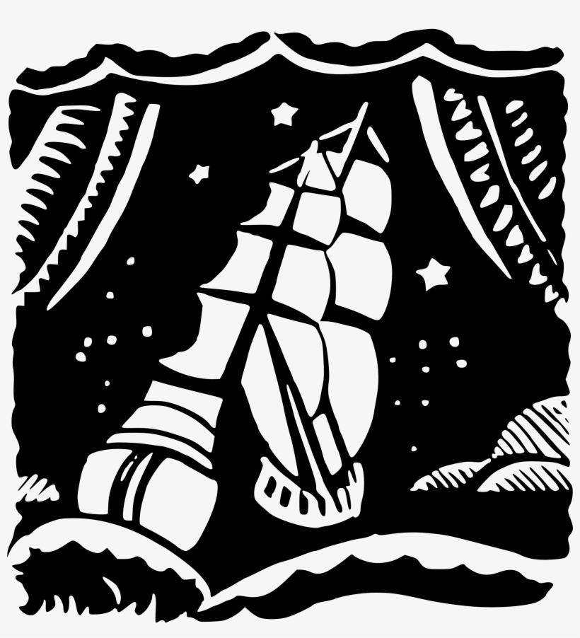 This Free Icons Png Design Of Ship In Reverse Silhouette, transparent png download