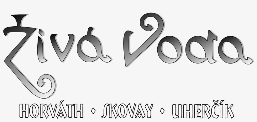 Cropped Logo A Mená Čierno Biele Grad - Calligraphy, transparent png download