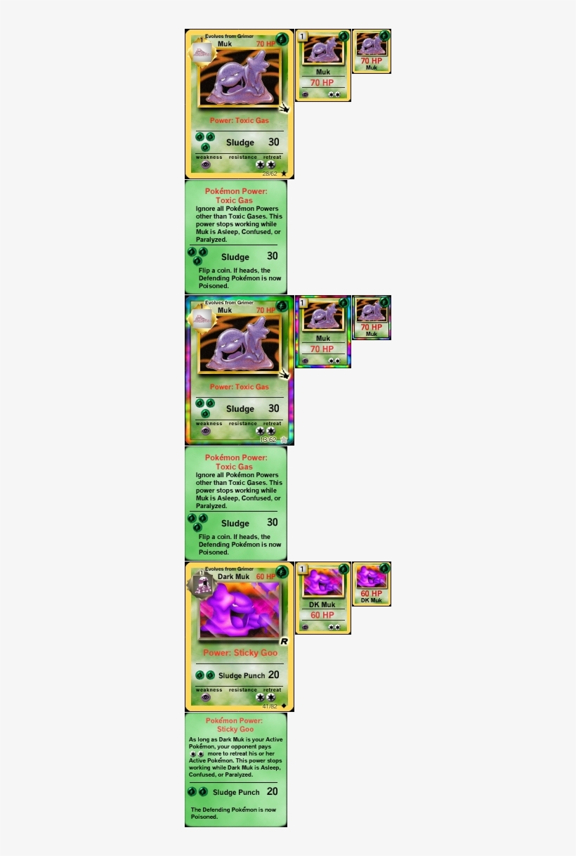 #089 Muk - Pokemon Cards, transparent png download