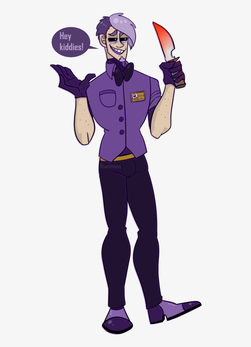 All I Got To Say Is Who Would Trust A Guy With The - Purple Guy With Knife, transparent png download