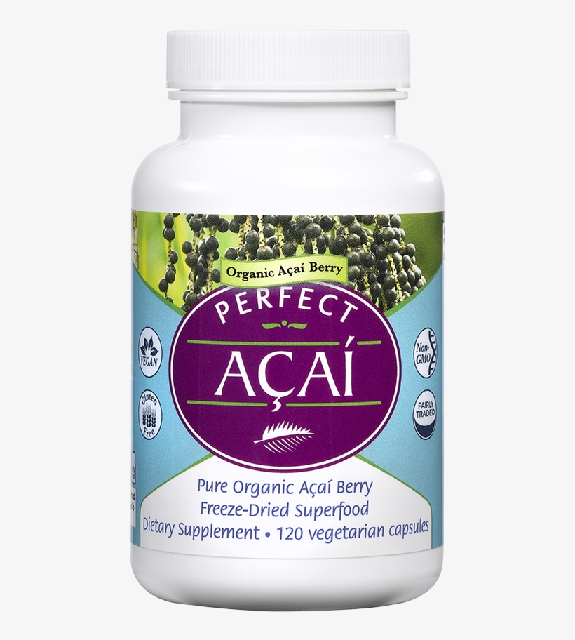 Alternative Views - - 100% Pure Perfect Acai Berry, Acai Capsules ~ 120 Caps!, transparent png download