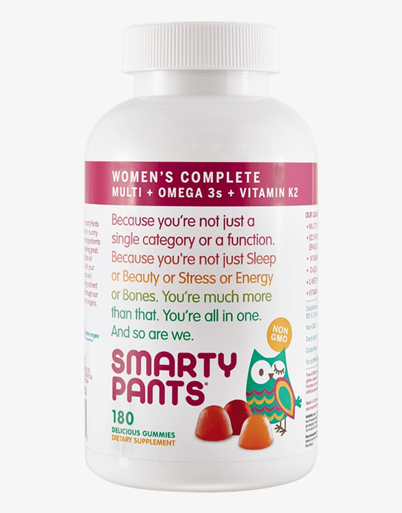 Smartypants Attracts Capital Infusion, Extends Line - Smartypants Women's Complete, Gummies - 180 Gummies, transparent png download