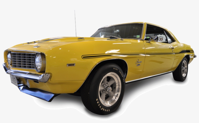 1969c Yenko Camaro C - Old Yellow Car Png, transparent png download