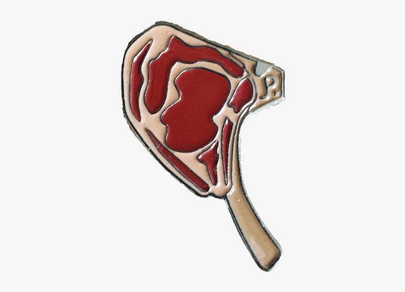 Tomahawk Steak Enamel Pin - Steak, transparent png download