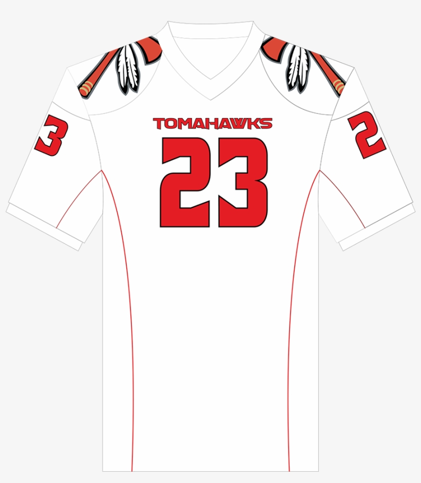 Men's White Tomahawk Fan Jersey - Active Shirt, transparent png download
