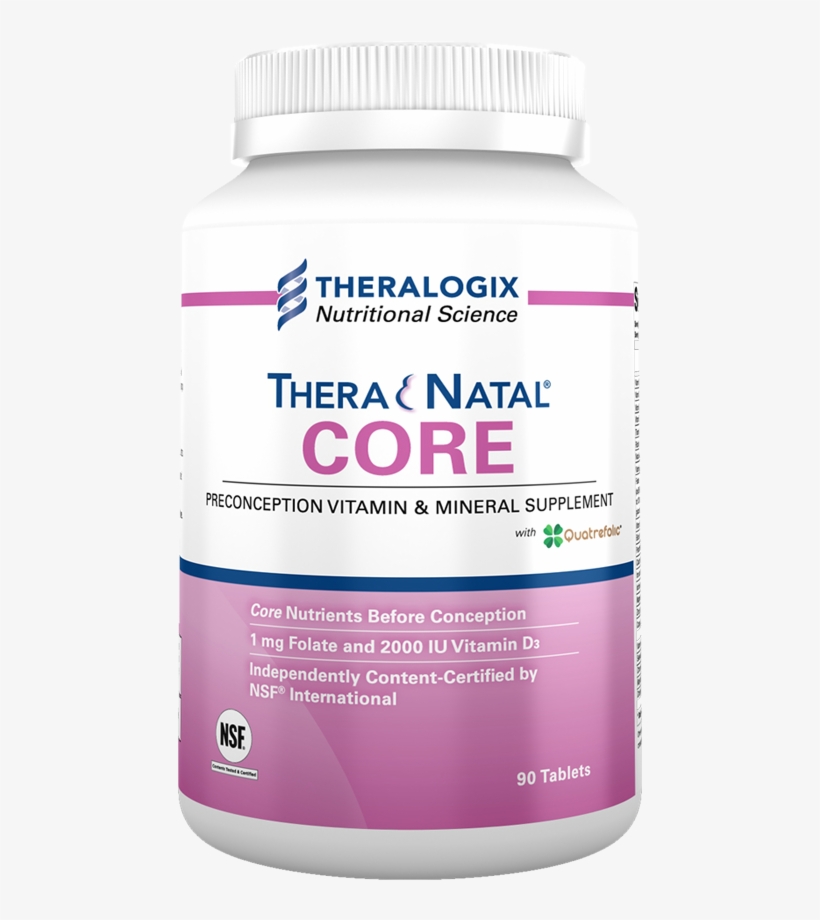 Theranatal Core Preconception Vitamins - Theranatal Lactation One Postnatal Vitamins - Lactation, transparent png download
