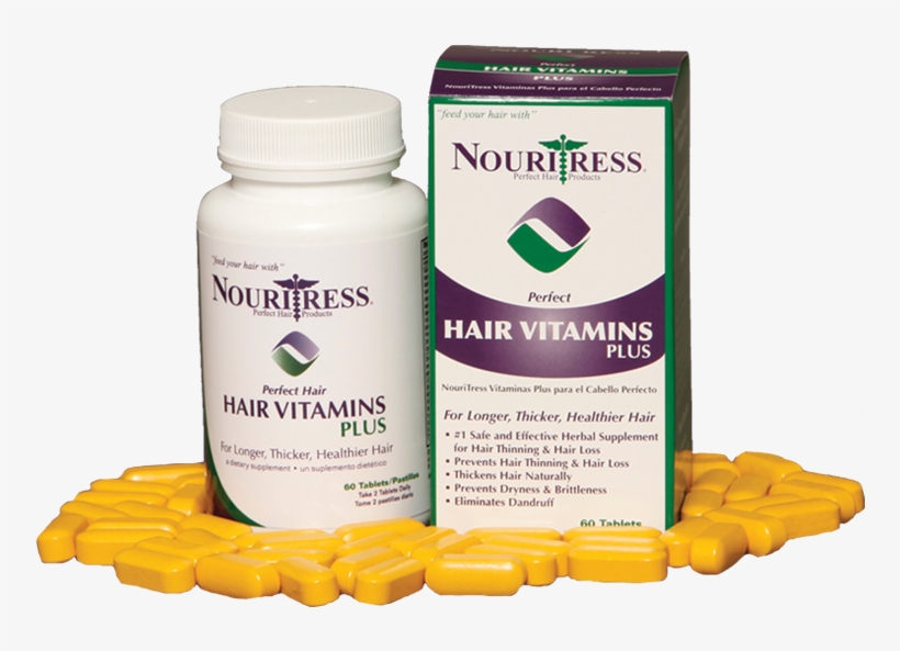 Perfect Hair Vitamins Plus - Nouritress Hair Vitamins, transparent png download