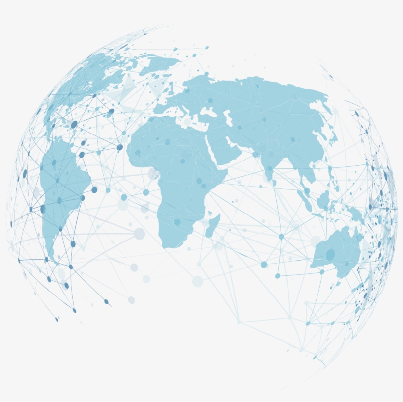 Global Data Aggregation - Map Of World Silhouette, transparent png download