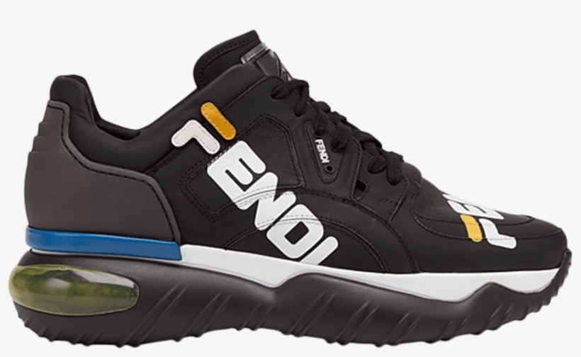 Fendi X Nappa Leather Low Top 'black' - Fendi Fila, transparent png download