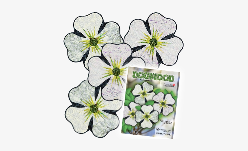 Nl-dogwood - Dogwood Petals Placemat Quilt Pattern | By Quiltworx, transparent png download
