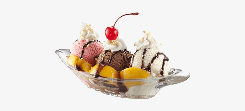 Peach Melba Split - Sundae, transparent png download