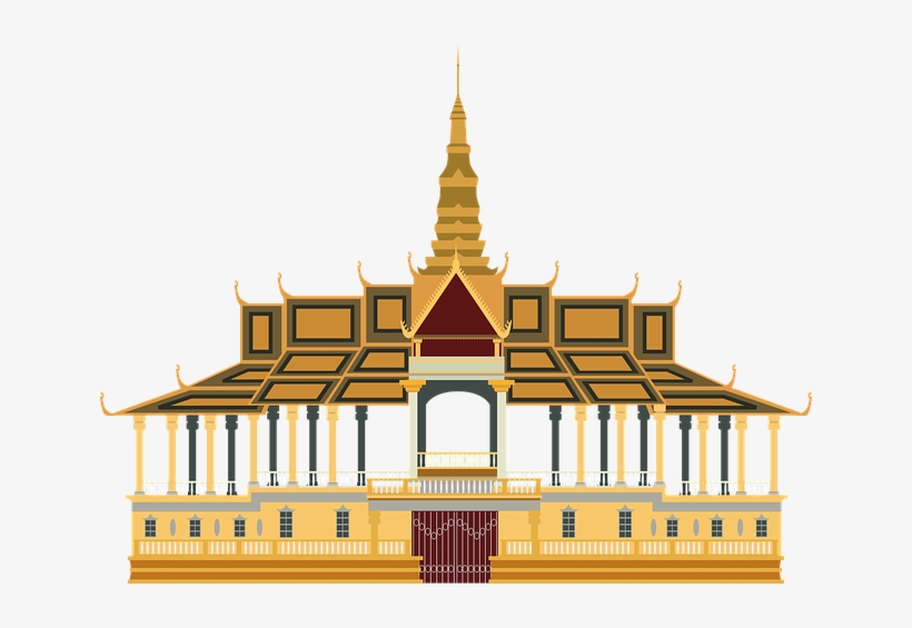 Royal Palace Cambodia Png, transparent png download