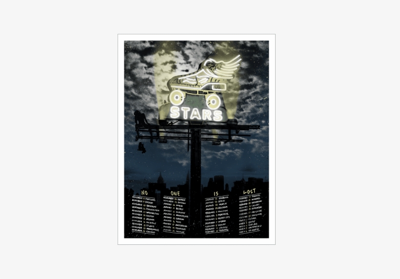 Starsno One Is Lost Tour Poster - Poster, transparent png download