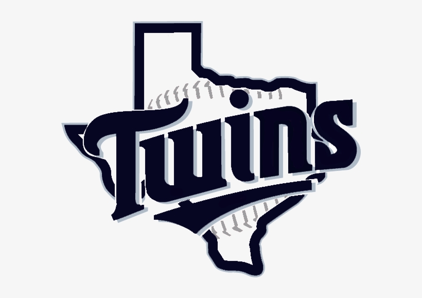 White & Baby Blue Long Sleeve Logo - Minnesota Twins Static Cling Decal, transparent png download
