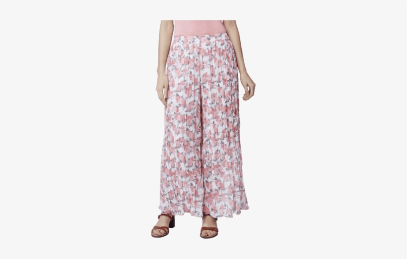 Womens Floral Print Palazzo Pants - Floral Print Palazzo, transparent png download