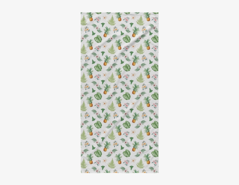 Pineapple Floral Print Beach Towel - Ananas Tropisch Muster - Silikon Handy Hülle Für Samsung, transparent png download