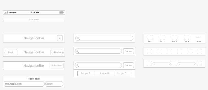 Ios Wireframe Iphone - Paper, transparent png download