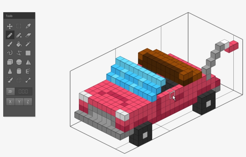 Qubicle Voxel Editor Enables You To Easily Design Charming - Lego, transparent png download