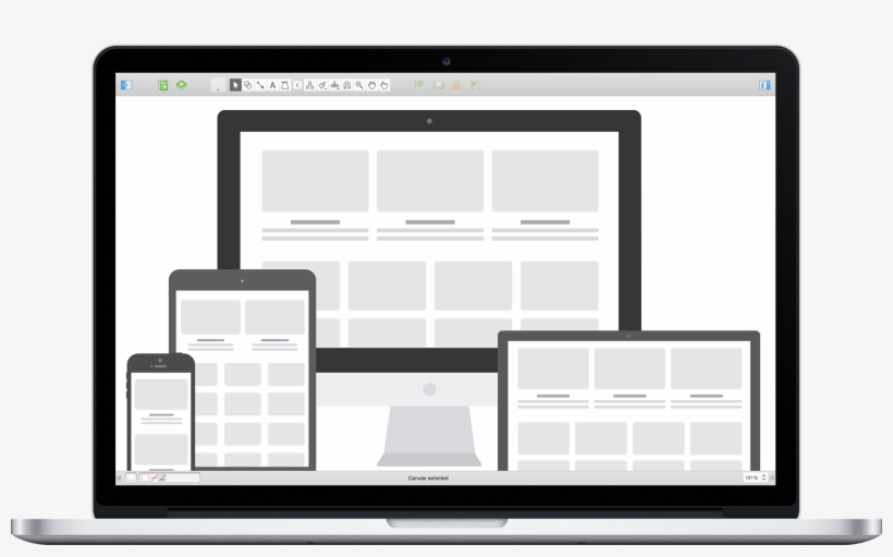 Diagramming And Graphic Design For Mac, Iphone, And - Computer Wireframe, transparent png download