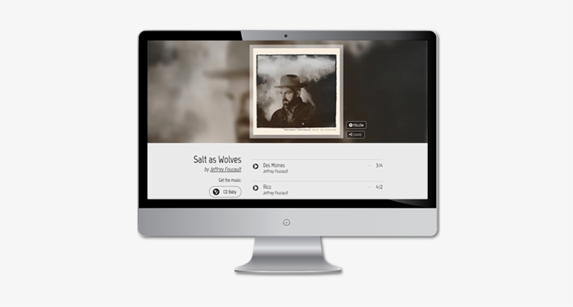 Hearnow Imports Your Info Directly From Cd Baby - Jeffrey Foucault: Salt As Wolves Cd, transparent png download