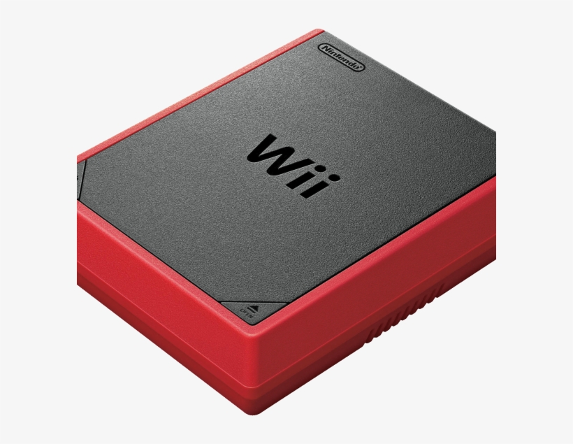 Playstation - Nintendo Wii Mini - Matte Black/red, transparent png download