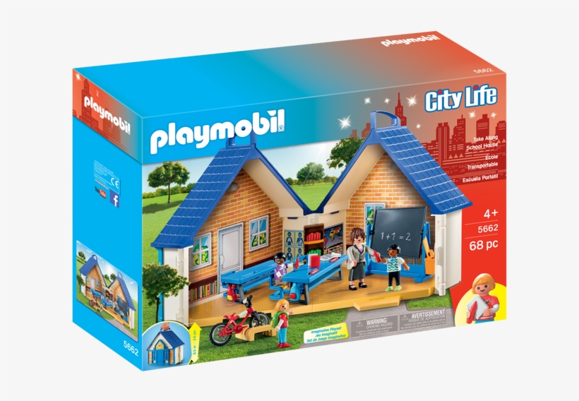 Playmobil Take Along School House, transparent png download