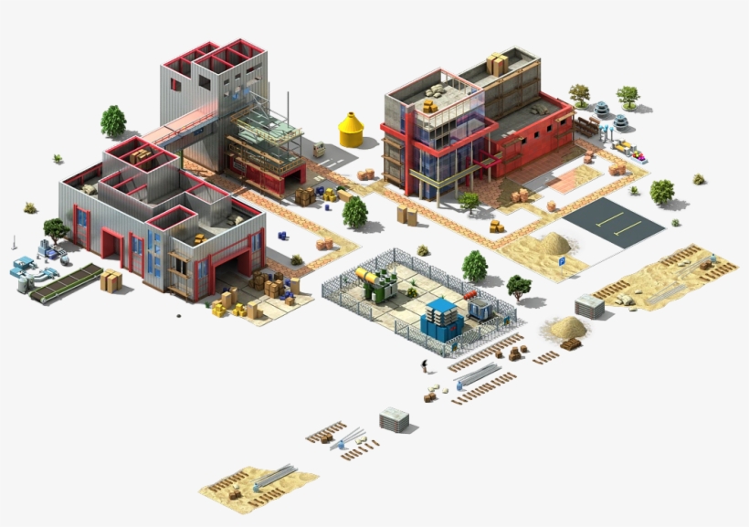 Iron Ore Industrial Center Construction - Iron, transparent png download