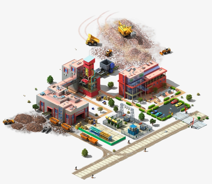 Iron Ore Industrial Center L1 - Iron, transparent png download