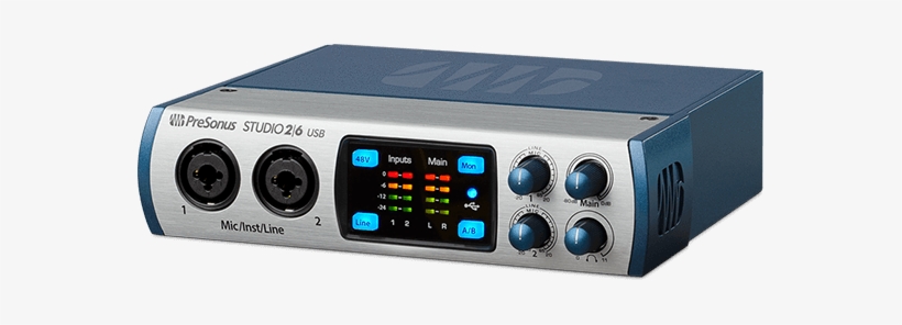 Presonus Studio 26 Audio Recording Interface - Presonus Studio 2 6, transparent png download