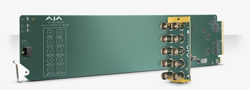 The Og Sdi Da Is An Opengear Compatible, State Of The - Aja Og-10-bnc-rear 10-bnc Open Gear Rear Connector, transparent png download