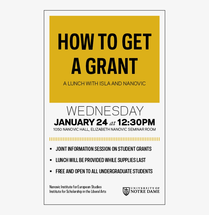 How To Get A Grant - University Of Notre Dame, transparent png download