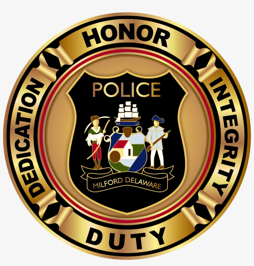 Police Department Badge - Milford Police Department, transparent png download