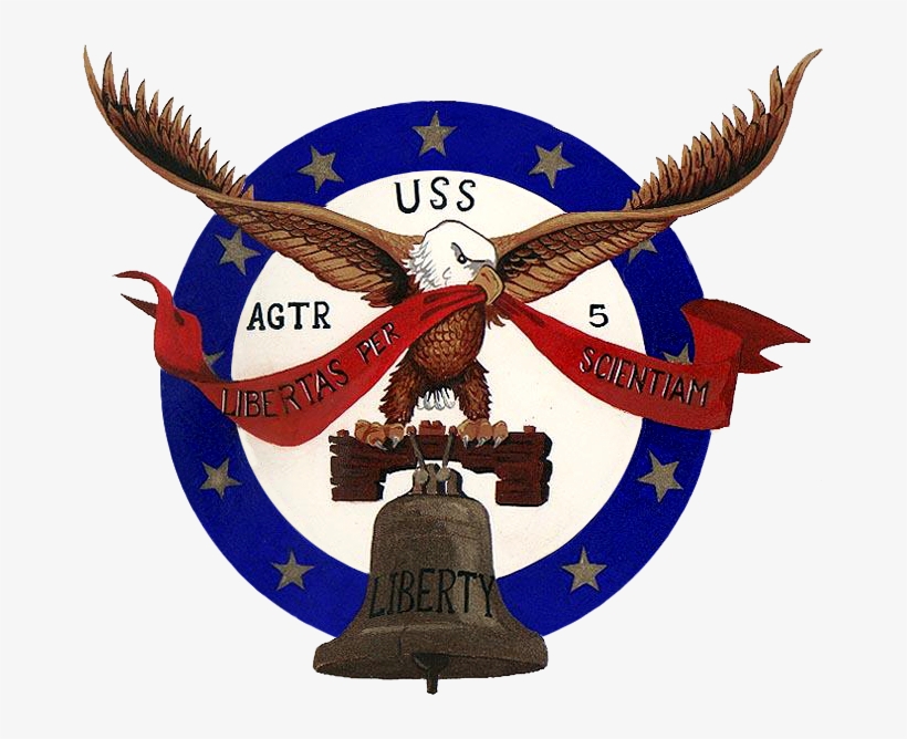 Uss Liberty Insignia, 1964 (nh 83352 - Uss Liberty (agtr 5) Journal, transparent png download