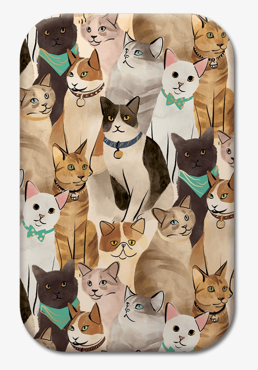 Cats Decorative Tin - Cats Totebags By Punch Studio - Cats Canvas Tote, transparent png download