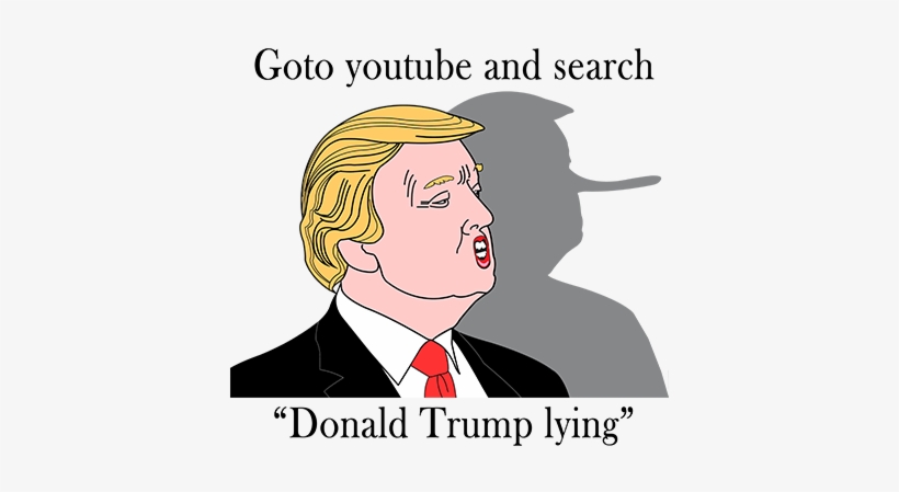 Donald Trump Lyingutube - Trump Trump Greeting Card, transparent png download