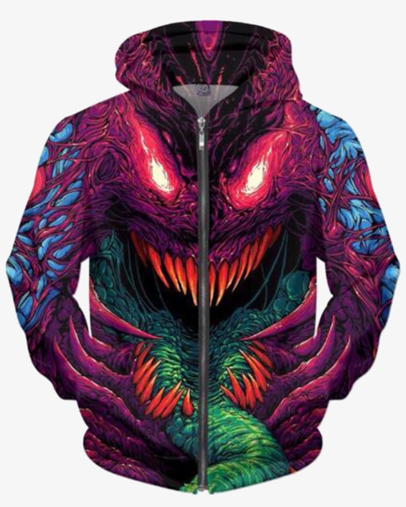 Hyper Beast Fullprint Hoodie - Casaco Hyper Beast, transparent png download