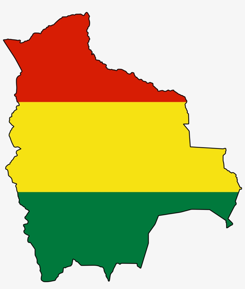Bolivia Flag Map - Bolivia Png, transparent png download