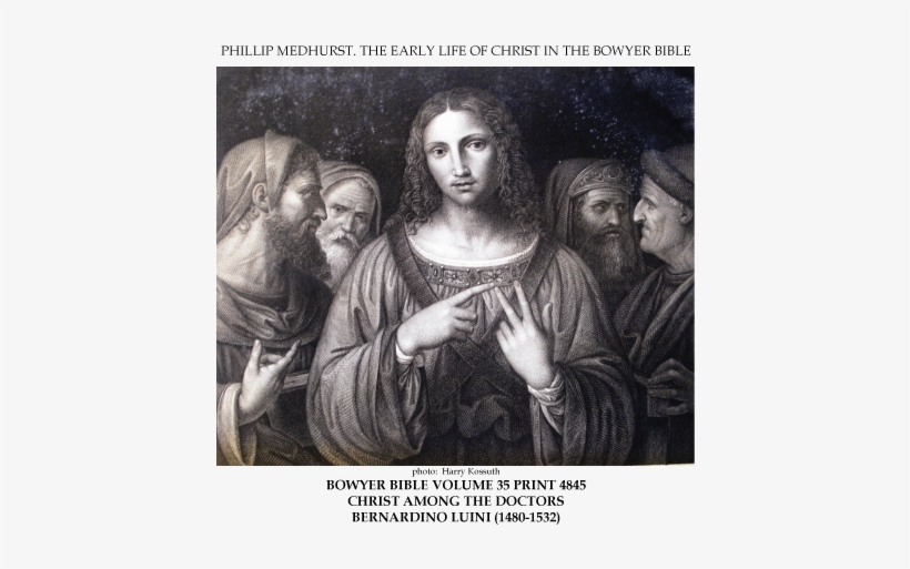Early Life Of Christ In The Bowyer Bible Print 13 Of - Christ Among The Doctors, transparent png download