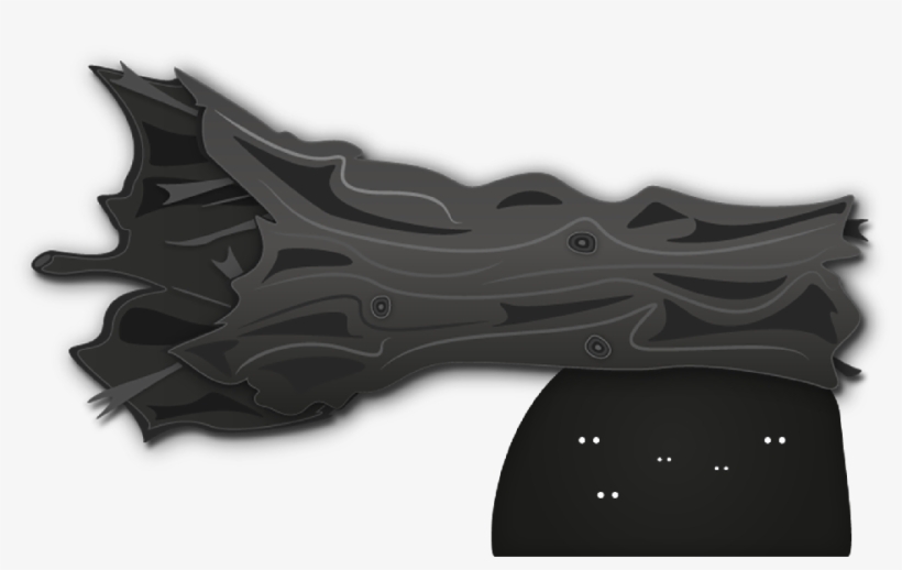 Fallen Tree Blackfox Den - Illustration, transparent png download