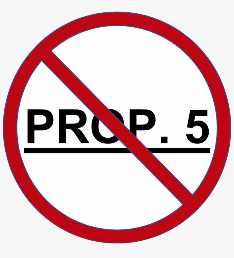 No Prop 5 - No Global Warming Sign, transparent png download