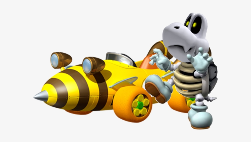 Mkpc Dry Bones - Honey Queen Bee Mario Kart Transparent PNG ...