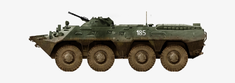 Last Soviet Evolution Of The Type, With Several Modifications - Tanks Encyclopedia Btr 80a, transparent png download