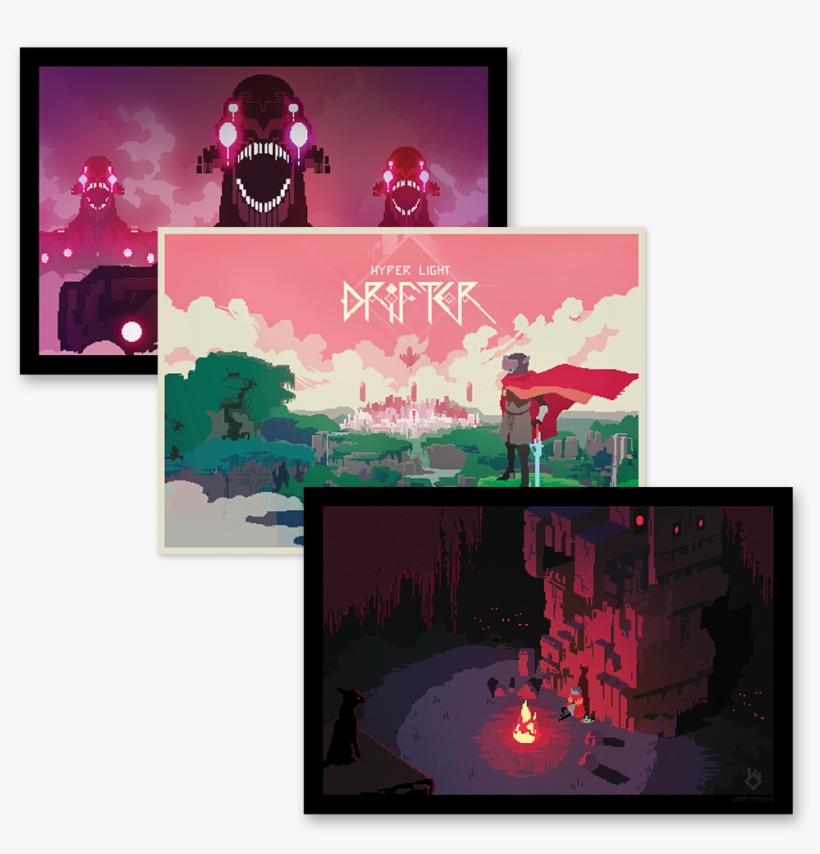 Hyper Light Drifter 3-poster Pack - Hyper Light Drifter Video Game 24x18 Print Poster, transparent png download