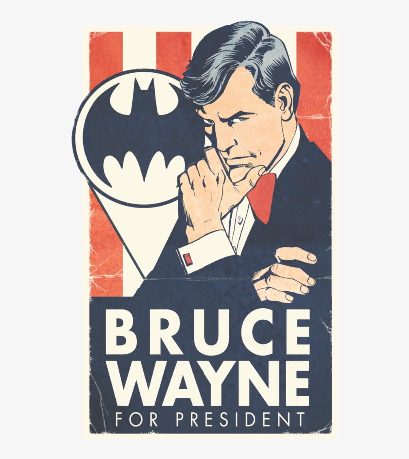 Batman - Wayne For President T-shirt Size M, transparent png download