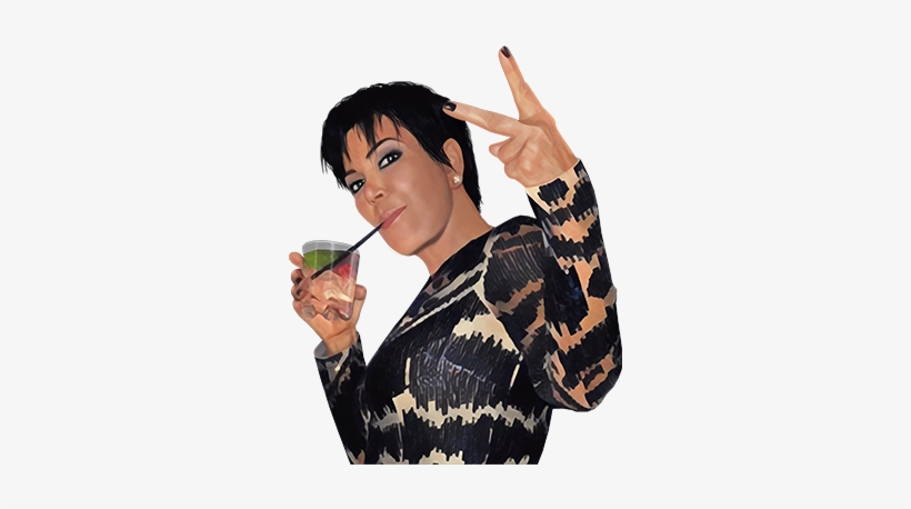 A Hamburger , Candy Corn, My Mom And They're All Available - Kris Jenner Drinking Poster, transparent png download